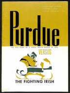 1964 Purdue vs Notre Dame College Football Game Program  194561