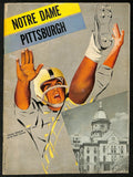 1960 Pittsburgh vs Notre Dame College Football Game Program  194563