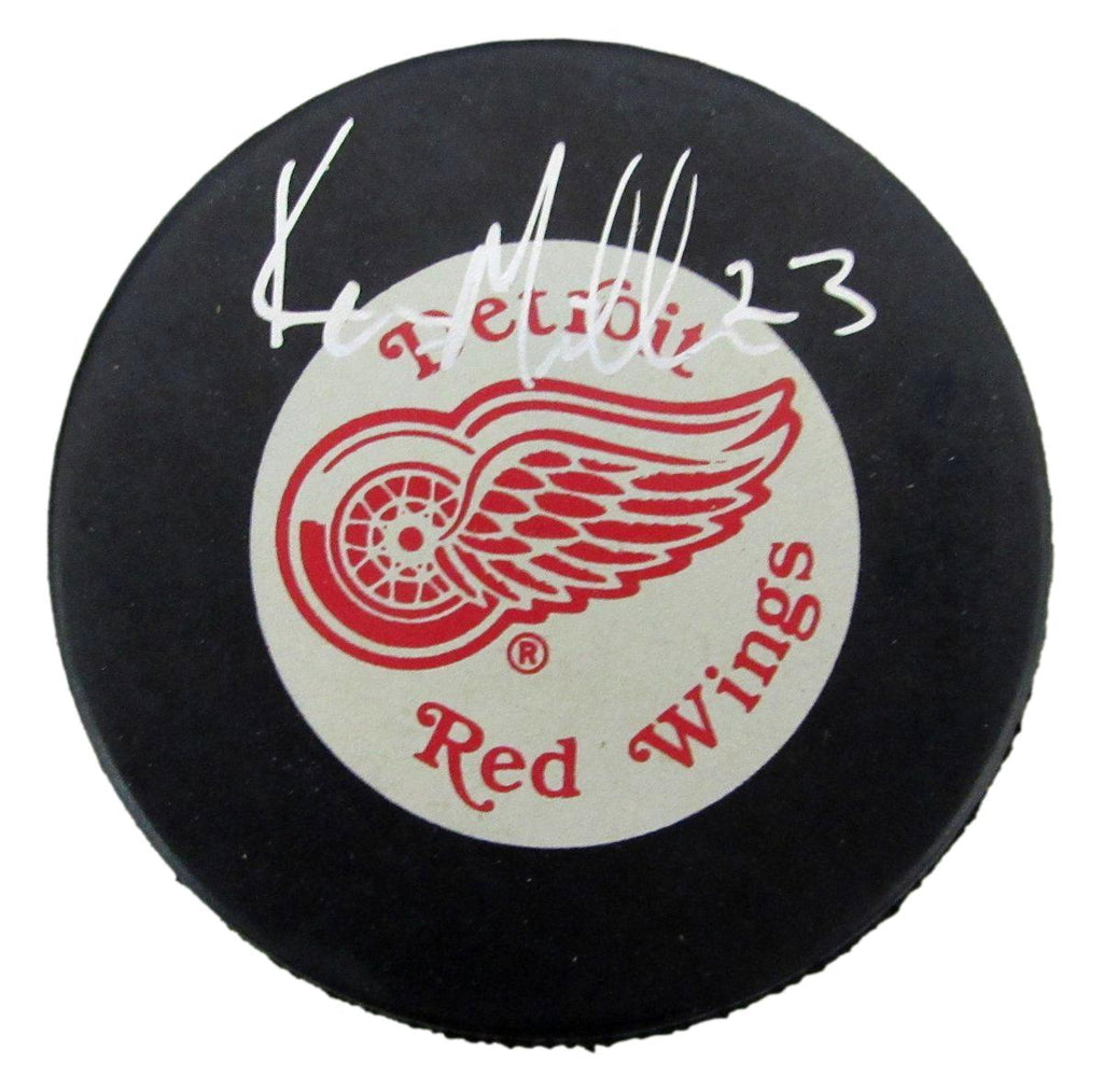Kevin Miller Signed/Autographed Detroit Red Wings Game Hockey Puck JSA 197338