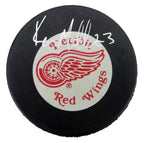 Kevin Miller Signed/Autographed Detroit Red Wings Game Hockey Puck JSA 197338