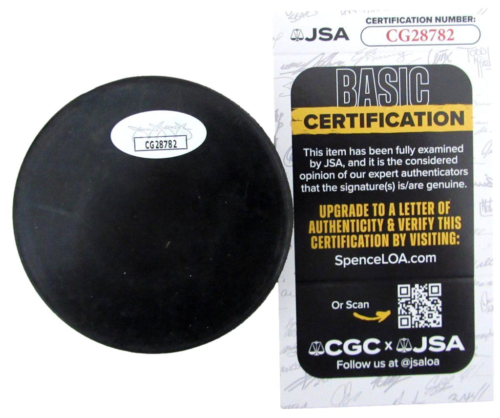 Igor Larionov HOF Signed/Autographed CCCP Hockey Puck JSA 197343