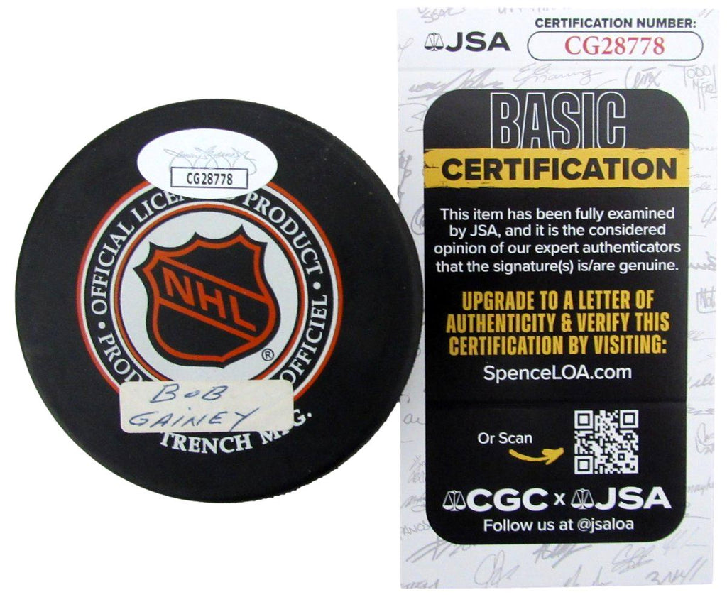 Bob Gainey HOF Signed/Autographed Montreal Canadiens Hockey Puck JSA 197344