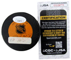 Eddie Mio Signed/Autographed Detroit Red Wings Hockey Puck JSA 197347