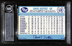 1991 Post David Justice Signed/Auto Card #1 Atlanta Braves BAS/Beckett 197117