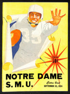 1956 SMU vs Notre Dame  Vintage College Football Game Program 196462