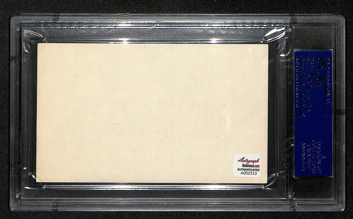 Hoot Evers Signed/Autographed 3x5 Index Card Detroit Tigers PSA/DNA 195973