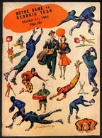 1941 Georgia Tech vs Notre Dame Vintage College Football Game Program 195820