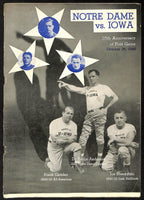 1946 Iowa vs Notre Dame Rare Vintage College Football Game Program 194577