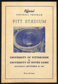 1944 Pitt vs Notre Dame Rare Vintage College Football Game Program 194578