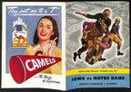 1947 Iowa vs Notre Dame Vintage College Football Game Program 194591