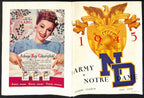 1945 Army vs Notre Dame Vintage College Football Game Program 194599