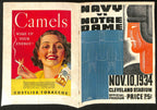 1934 Navy vs Notre Dame Vintage College Football Game Program 194603