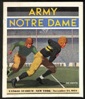 1934 Army vs Notre Dame Vintage College Football Game Program 194604