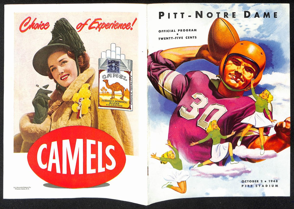 1948 Pitt vs Notre Dame  Vintage College Football Program 196444