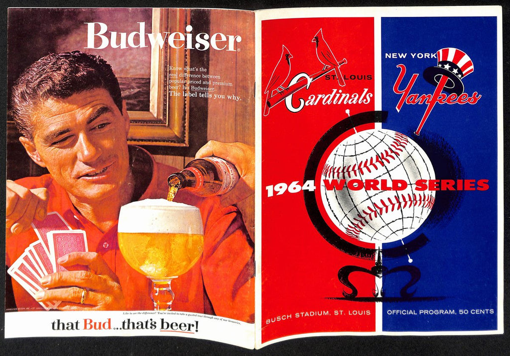 Pepper Martin Signed/Auto 1964 World Series Program Cardinals vs. Yankees 197073