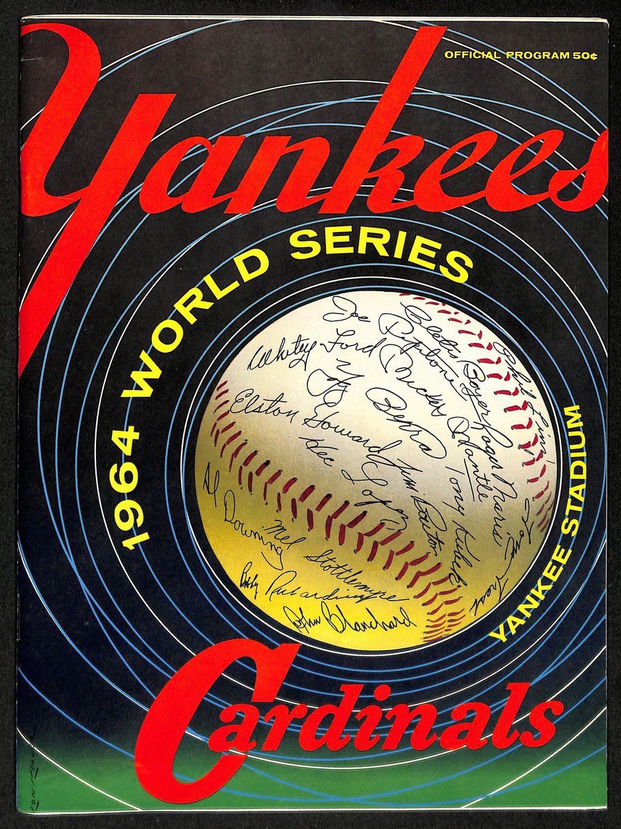 1964 World Series Program Cardinals vs. Yankees at Yankee Stadium 197074