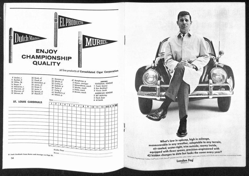 1964 World Series Program Cardinals vs. Yankees at Yankee Stadium 197074