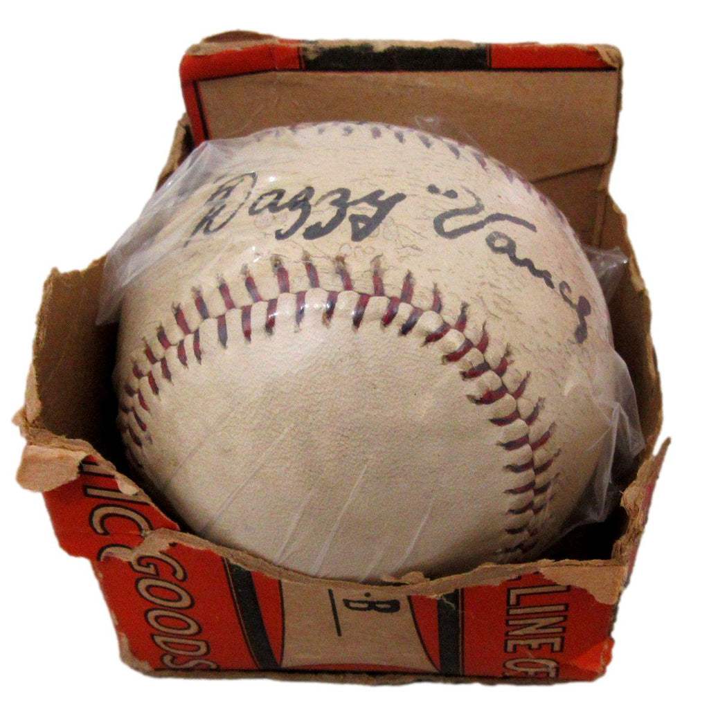 Dazzy Vance HOF Signed/Auto Pioneer League Baseball With Box Dodgers JSA 196739