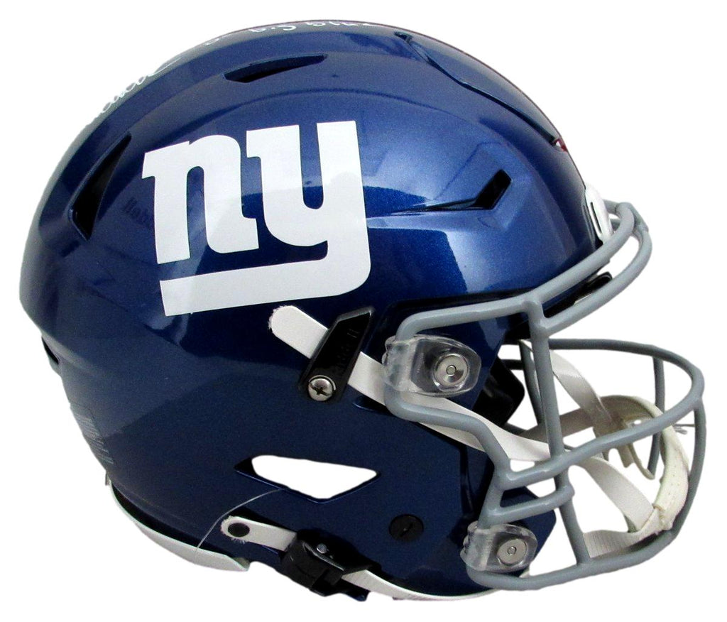 Abdul Carter Signed/Insc Full Size SpeedFlex Helmet NY Giants BAS/Beckett 196743