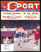 Tom Johnson Montreal Canadiens Signed 1953 Le Sport Illustre Magazine JSA 197147