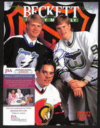 Chris Pronger Philadelphia Flyers Signed 1993 Beckett Magazine JSA 197152