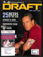Jeremy Roenick Chicago Blackhawks Signed 2007 Beer Draft Magazine JSA 197166