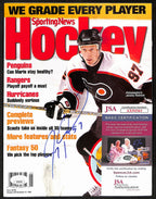 Jeremy Roenick Flyers Signed 2002 Sporting News Hockey Preview JSA 197167