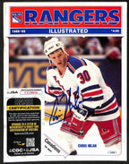Chris Nilan New York Rangers Signed 1988-89 Rangers Illustrated JSA 197222