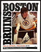 Terry O'Reilly Boston Bruins Signed 1980-81 Official Program JSA 197226