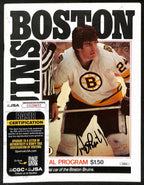 Terry O'Reilly Boston Bruins Signed 1980-81 Official Program JSA 197226