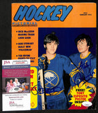 Richard Martin/Gilbert Perreault Sabres Signed 1973 Hockey Pictorial JSA 197091