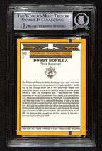 Bobby Bonilla Signed/Autographed 1989 Donruss Card #2 Pirates BAS/Beckett 197128