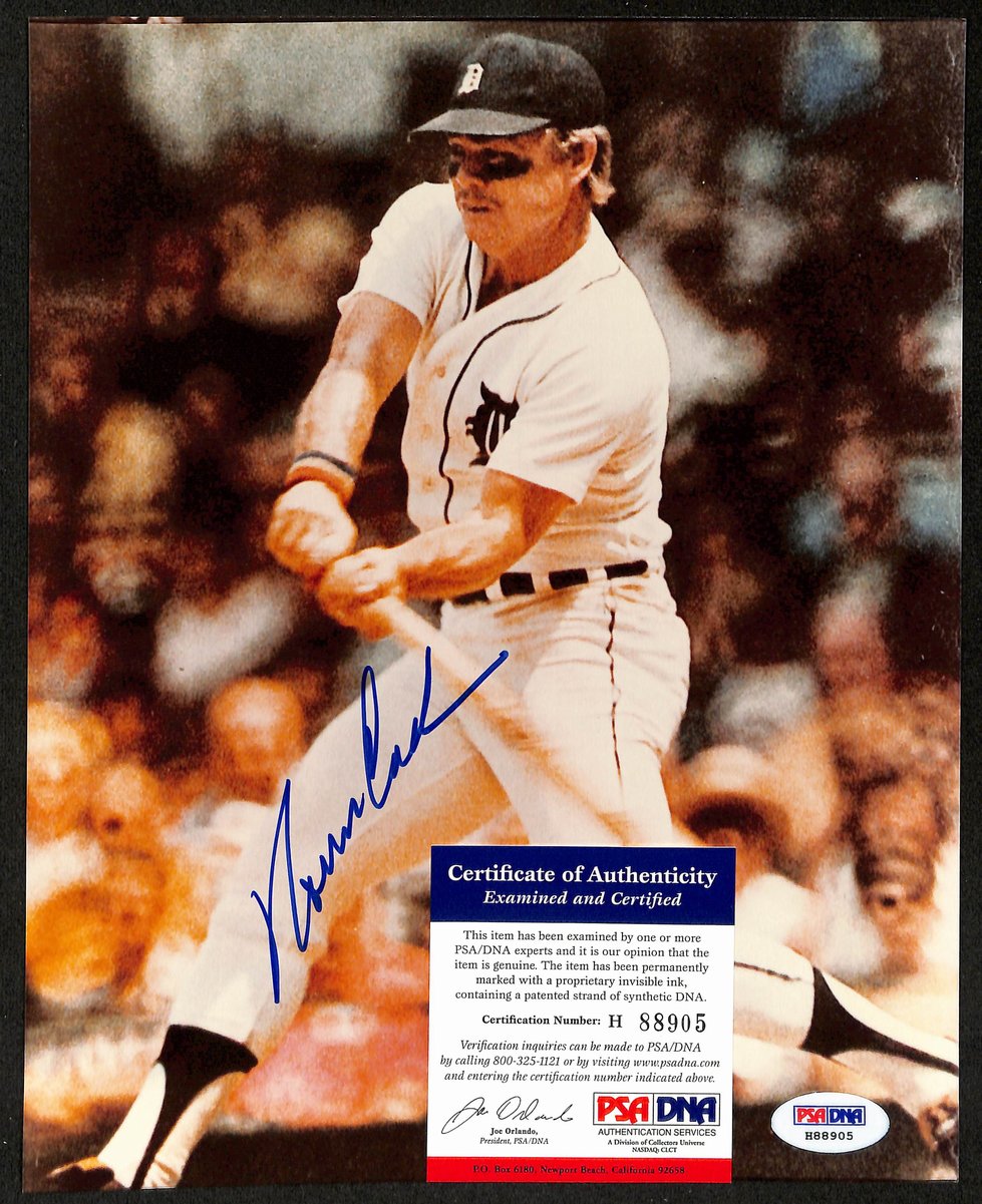 Norm Cash Signed/Autographed 8x10 Photo 1968 Detrooit Tigers PSA/DNA 197195