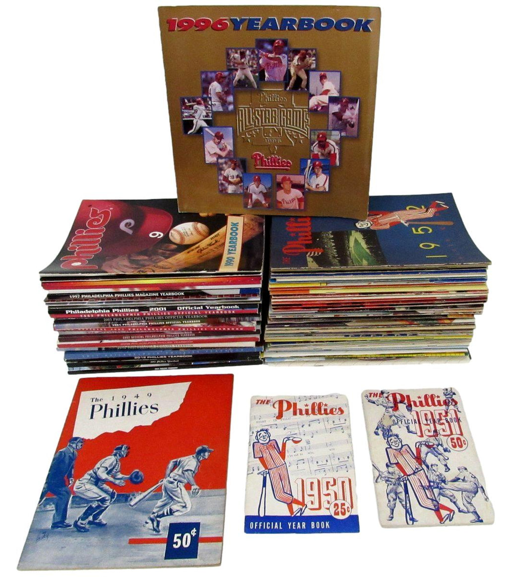Lot of (66) Philadelphia Phillies Yearbooks 1949-2014 196744