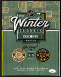 Johnny Bucyk Boston Bruins Signed 2023 Winter Classic Program JSA 197234