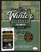 Johnny Bucyk Boston Bruins Signed 2023 Winter Classic Program JSA 197236
