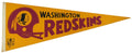 Vintage 1970's Washington Redskins NFL Football Felt Pennant 12x30 196745