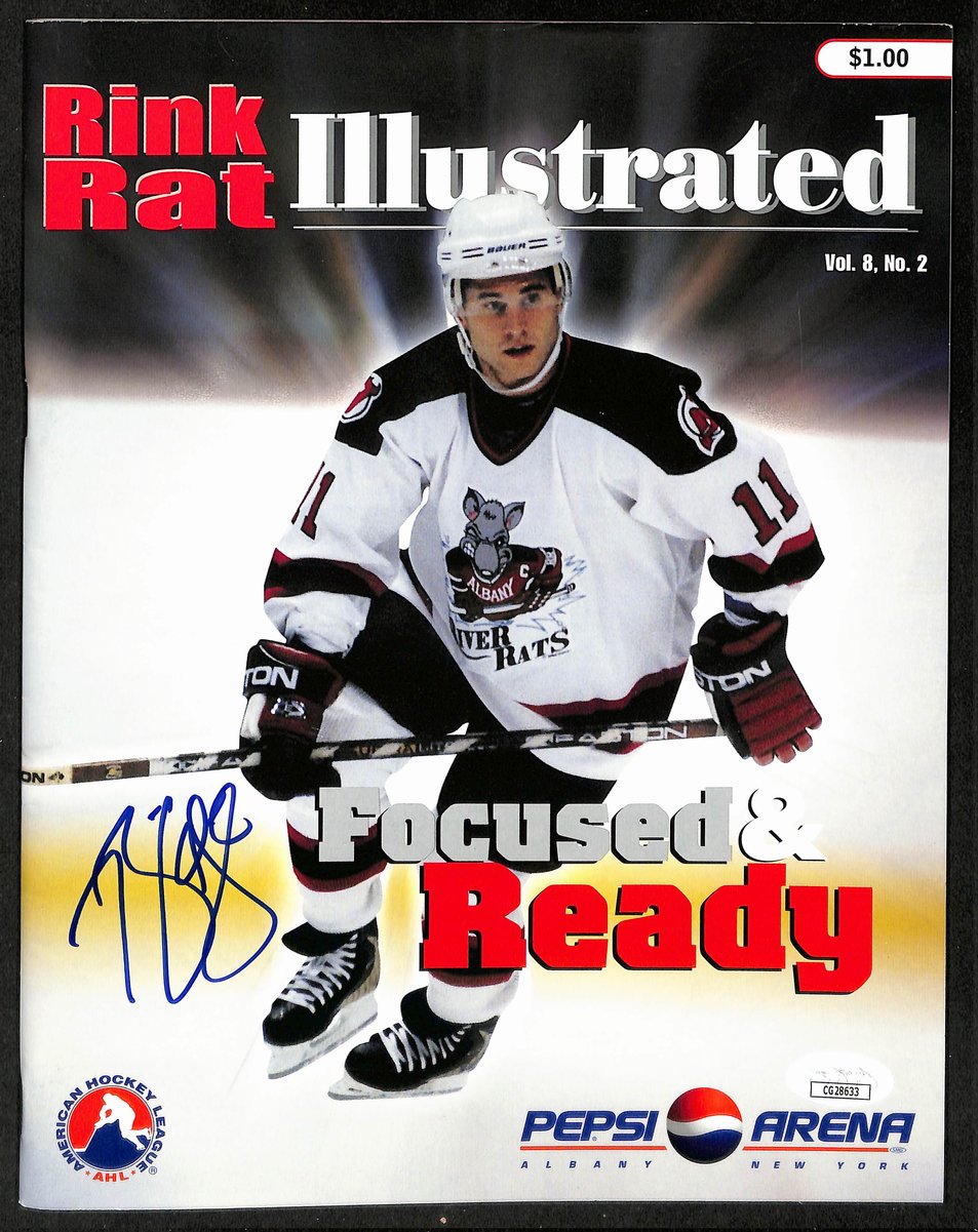 Brian Gionta Albany River Rats Signed AHL Program JSA 197247