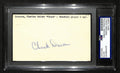 Chuck Dressen NY Giants Signed/Autographed 3x5 Index Card PSA/DNA 196907