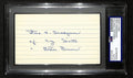 Fred Snodgrass Ny Giants/Braves Signed/Autographed 3x5 Index Card PSA/DNA 196923