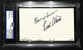 Fred Akers Texas Longhorns Best Wishes Signed 3x5 Index Card PSA/DNA 196939
