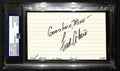 Fred Akers Texas Longhorns Coach Signed 3x5 Index Card PSA/DNA 196940