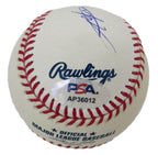 Angus Young AC/DC Signed/Autographed OML Baseball PSA/DNA 197764