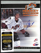 Jay Bouwmester St. Louis Blues Signed 2001-02 Medicine Hat Program JSA 197263