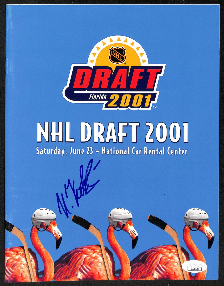 Ilya Kovalchuk Atlanta Thrashers Signed 2001 NHL Draft Program JSA 197275