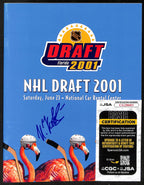 Ilya Kovalchuk Atlanta Thrashers Signed 2001 NHL Draft Program JSA 197275