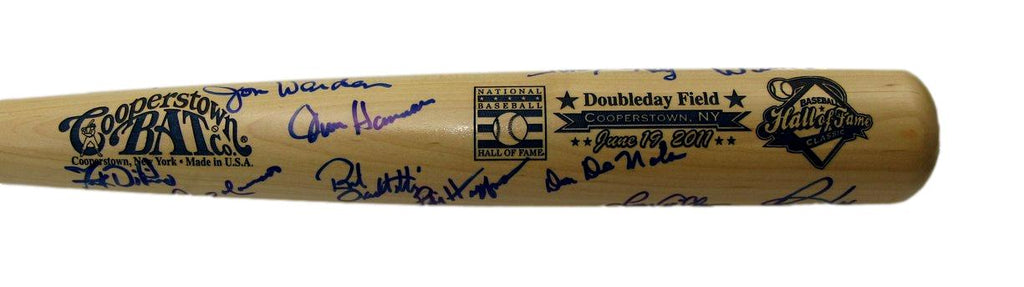 June 11, 2011 HOF Classic Game Cooperstown Bat Signed by 15 Players 197461