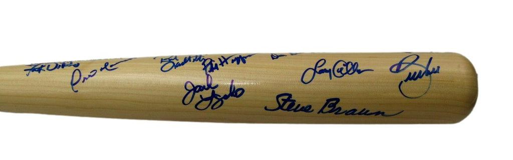 June 11, 2011 HOF Classic Game Cooperstown Bat Signed by 15 Players 197461