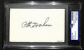 Otto Graham HOF Signed/Autographed 3x5 Index Card Browns PSA/DNA 196965