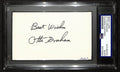 Otto Graham HOF Signed/Inscribed 3x5 Index Card Browns PSA/DNA 196967